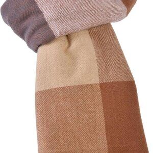 Warm Plaid Winter Scarf for Women - Large Lightweight Cashmere Feel Accessory
